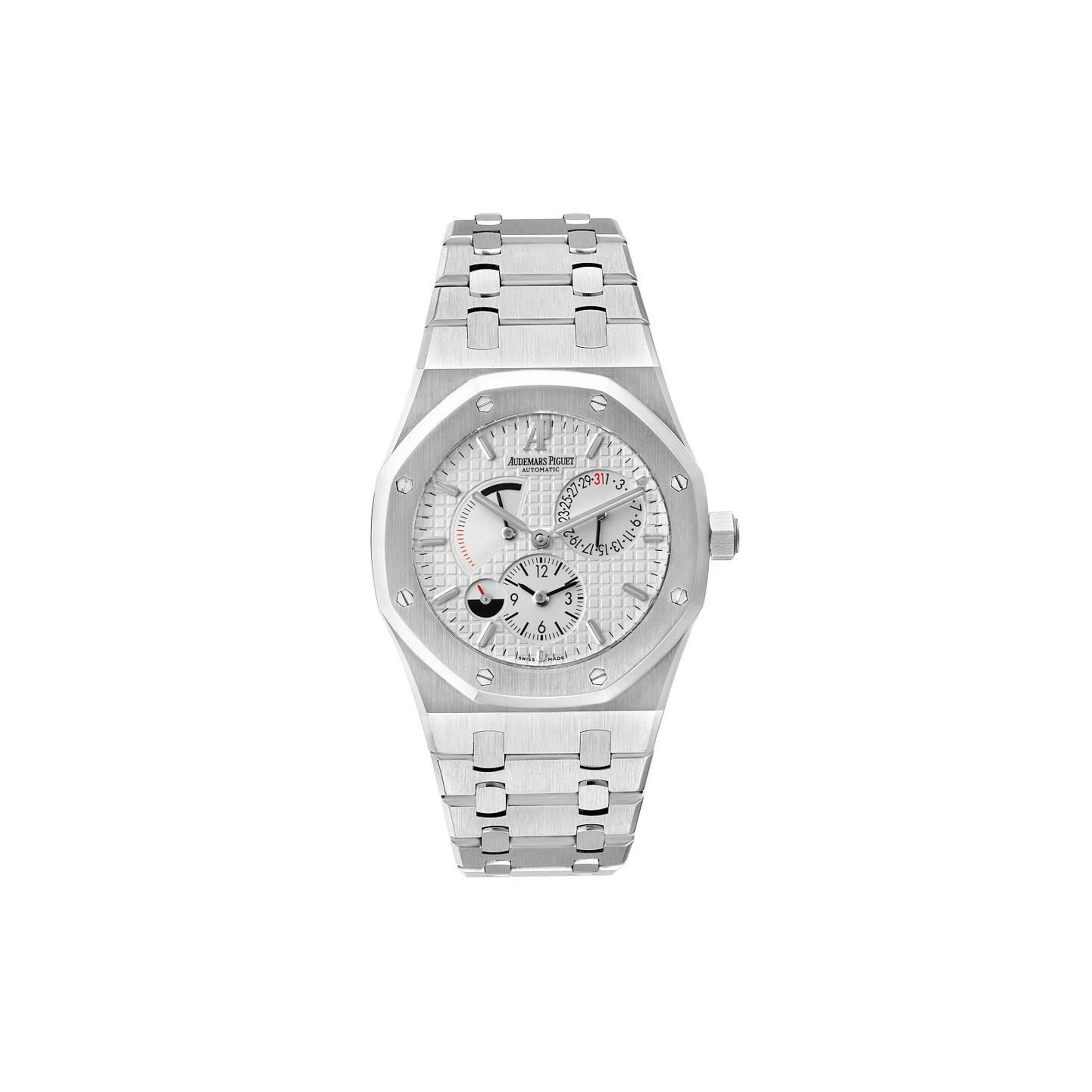 AUDEMARS PIGUET ROYAL OAK DUAL TIME POWER RESERVE 39MM WATCH 26120ST.OO.1220ST.01